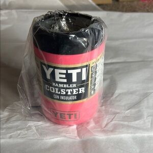 YETI Rambler Colster Can Insulator - Pink and Black